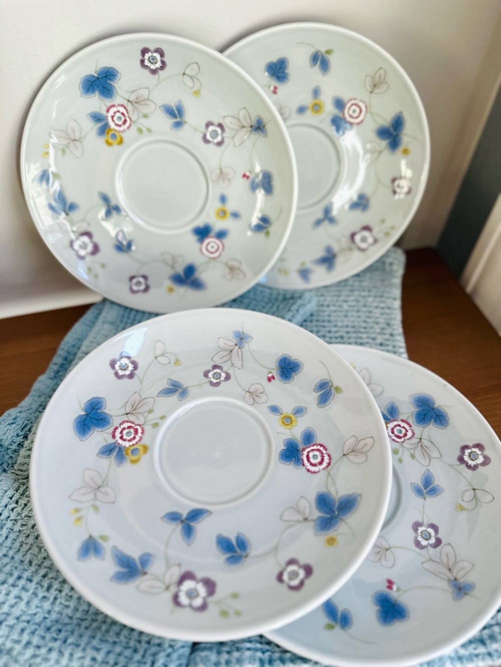 Collectible vintage set of Mikasa saucers